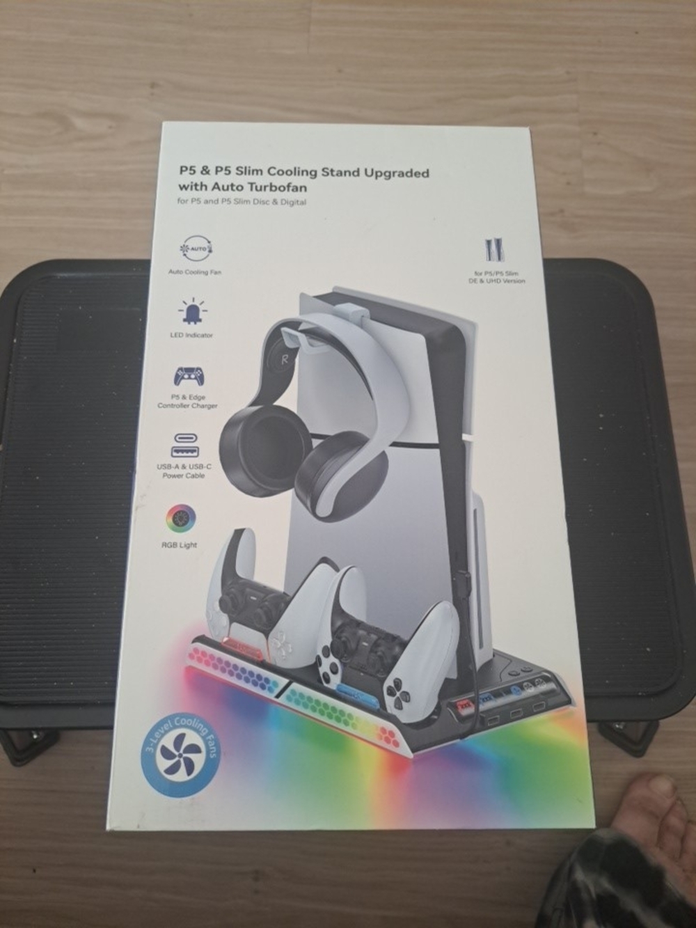 P5 & P5 Slim Cooling Stand with RGB Light - White